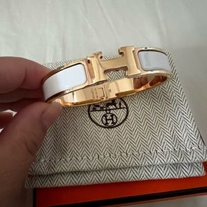 Clic H Hermes rose gold color bracelet